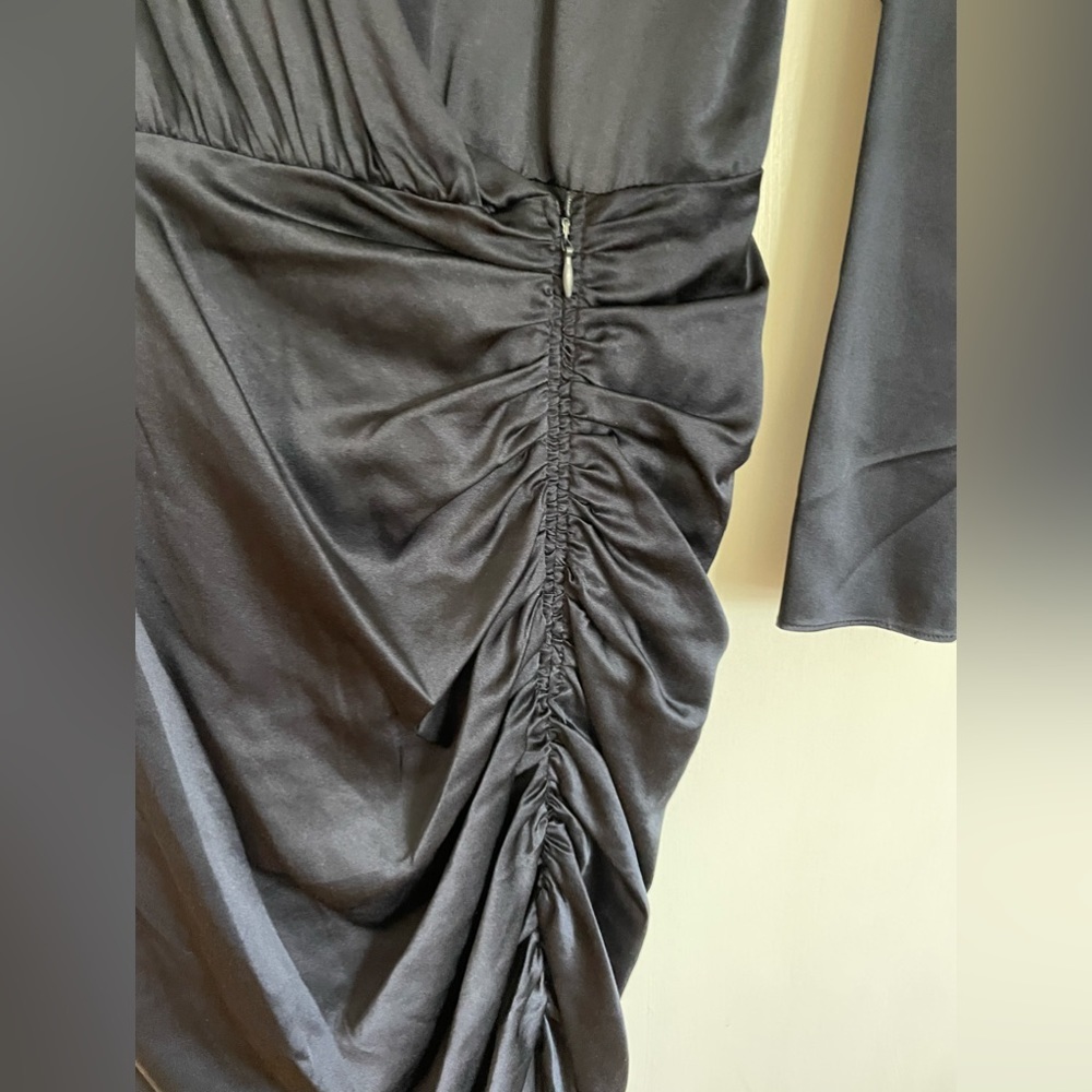 New Veronica Beard Cameri Silk Wrap Midi Ruched D… - image 7